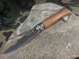 Opinel Walnut Knife No 6 # Folding Pocket Stainless France - 0982