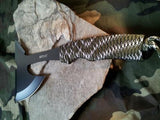 MTECH  Black Steel Throwing Axe Hunting Hatchet Tomahawk Full Tang - 600CA
