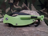 Master Assisted Open Folding Knife Green Pocket w/ Carabiner Clip Hiking - a027gn
