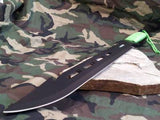 Z Hunter Zombie 25" Machete Hook w/ Green Cord Wrapped Handle 069