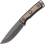 CRKT Ruger Tan Powder Keg Straight Full Tang Hunting Knife