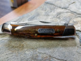 Schrade Imperial Medium Stockman Amber Pocket Knife Folder Multiblade - 15S