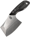 Gerber Tri-Tip Mini Cleaver Black Fixed Blade Knife w/ Sheath 1693