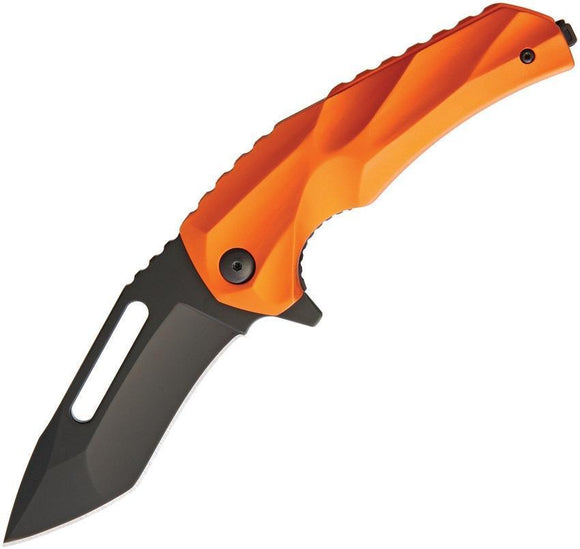 Brous Blades Reloader Edition Aluminum Orange Linerlock D2 Tool Steel Knife