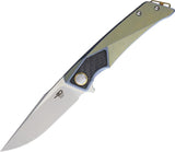 Bestech Knives Sky Hawk Framelock Gold/Blue Titanium Folding Knife