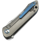 Bestech Knives Emperor Framelock Gray Titanium Handle S35VN Folding Knife 1808A