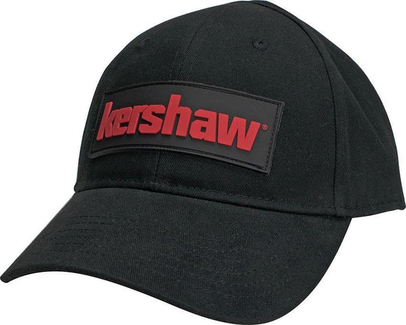 Kershaw Red Logo Black Material Men's Hat Baseball Style Cap