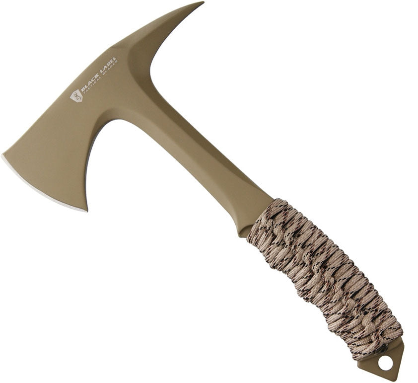 browning tomahawk fishing pole Browning Shock N Awe Tomahawk Desert Tan Ax Head Blade Paracord Handle – Atlantic Knife Company