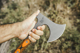 TOPS 15" Ucon Hawk 1095 Hatchet + Black Leather Sheath uhk01