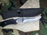 Elk Ridge Guthook Skinner 8 3/8" Knife W/ Black Wood Handle 066