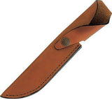 Case XX Hunting Knife 5" Swept Skinner Fixed Blade Leather Handle + Sheath - 00384