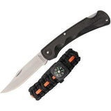 Marbles Brushy Mountain Survival Set Lockback Knife Bracelet Compass Whistle 395