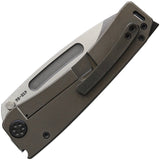 Medford Marauder H Framelock Broze Titanium Folding Pocket Knife 0453TD36A1
