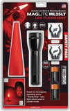 MagLite ML25LT  2-Cell Batteries Black Aluminum LED Safety Pack Flashlight 88204
