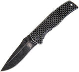 Gas Monkey Black Stonewash Framelock Folding Pocket Knife - 1305