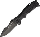 Walther P99 Linerlock Black Changeable Handle Back Stainless Folding Knife 50749
