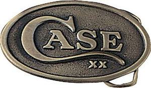 Case Cutlery XX Knives Brass Belt Buckle USA Made 3.25" 934