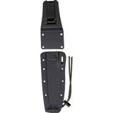 ESEE Combat Tactical Fixed Black Blade Canvas Handle Knife + Sheath Hardware CM6