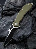 Civivi Aquila Linerlock Green G10 Folding Knife 2-Tone VG10 by We Knife Co 805A