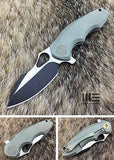 WE KNIFE Model 605 Framelock Green Titanium S35VN Flipper Folding Knife 605d