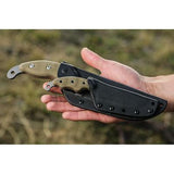 TOPS Set of 2 Wind Runner Fixed Black River Wash Blade Green Knives Combo WDRCMB