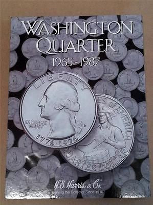 H.E. Harris Washington Quarter Folder 1965 - 1987 Coin Storage Album Book #3