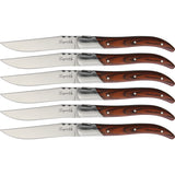 Laguiole LA TOUR 6pc Ultra Premium Kitchen Steak Knife Set w/ Case KUPWD