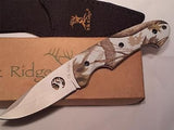 Elk Ridge Camo Fixed 8" Knife Snow Blind - 046CA