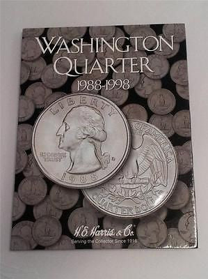 H.E. Harris Washington Quarter Folder 1988 - 1998 Coin Storage Album Book #4
