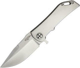 Darrel Ralph Custom Knives Dominator Framelock Satin Finish S35VN Drop Point 020