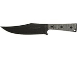TOPS Prather War Bowie Fixed Black Blade Gray Rocky Mountain Handle Knife PWB01
