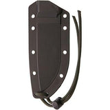 ESEE Model 4 Tactical Fixed Blade Black Handle Knife w/ Lanyard Sheath 4PCPTGB