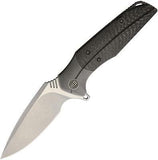 WE KNIFE Co Nitida Gray Handle Folding Knife SW Satin Blade Framelock 707B