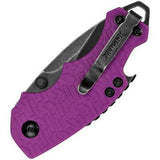 Kershaw Purple Shuffle w/ Blackwash Blade Linerlock Folding Knife 8700PURBW