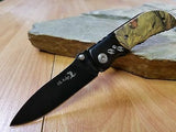 Elk Ridge Elk Paw Woodland Camo Folding Pocket Knife - 133