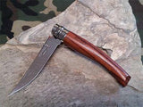 Opinel Slim Bubinga Wood No 8 Folding Pocket Utility Knife No 8 - 00015