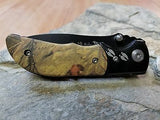 Elk Ridge Elk Paw Woodland Camo Folding Pocket Knife - 133