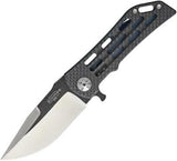 Darrel Ralph Dominator CF Tiger Bowie Carbon Fiber Folding Knife DDR 027