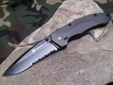 Smith & Wesson S.W.A.T. M.A.G.I.C. Assisted Opening Knife Half Serrated - 6000bs