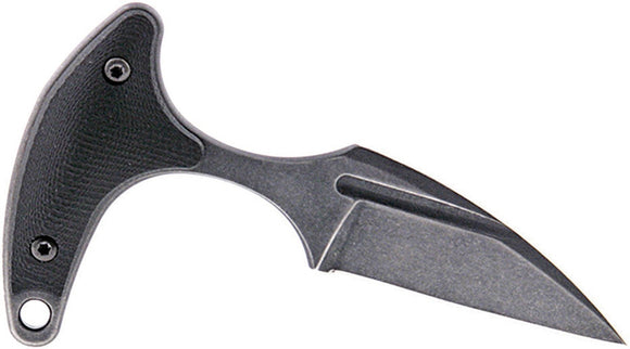 Bastinelli Creations Dark Stonewash Bohlder N690 Stainless Innocent Push Dagger Fixed Knife