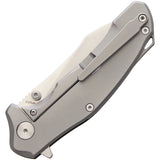 Bastion BRAZA Linerlock Titanium & Carbon Fiber Handle Stainless Knife TN214