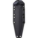 Bastinelli Creations Grozo PVD Black Handle Bohler N690 Stainless Fixed Knife Sheath