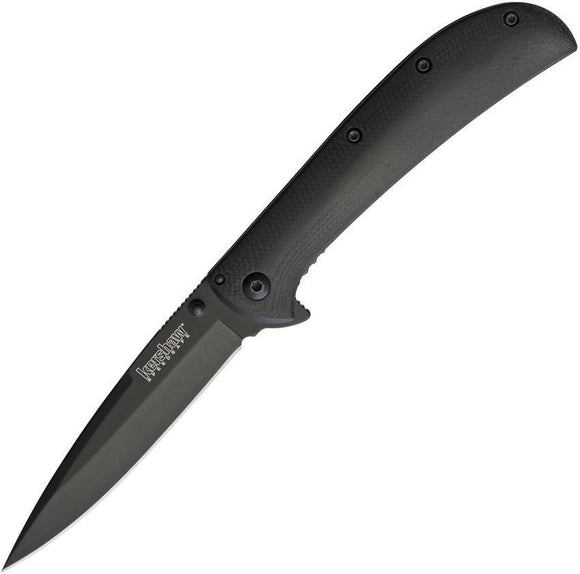 Kershaw AM-4 Framelock A/O Spear Blade Black G10 Handle Folding Knife