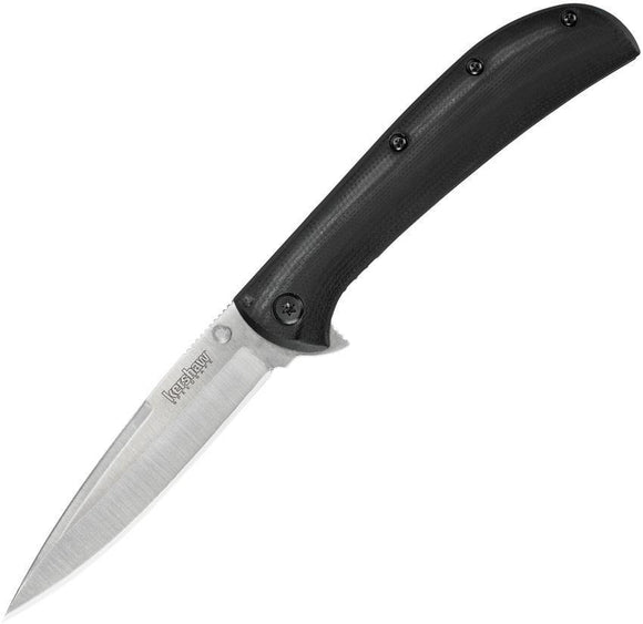 Kershaw AM-4 Framelock A/O Spear Blade Black Oxide Handle Folding Knife