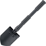 Marbles Folding Camping Metal Black Shovel W/ Pick 12" Overall Assembled