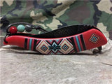Master Aztec Native American Indian Assisted Open Folding Knife Red  -  A023RD