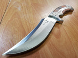 Elk Ridge 9 3/4" Pakkawood Straight Full Tang Fixed Blade Knife + Sheath - 269
