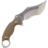 RUIKE F181 Sand Tan 9" Fixed Blade Knife + Sheath 181w