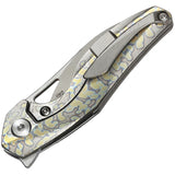 Bestech Knives The Reticulan Framelock Gray Folding Knife 1810e