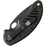 5.11 Tactical BTC Recurve Tanto Linerlock Black Folding Knife 51089